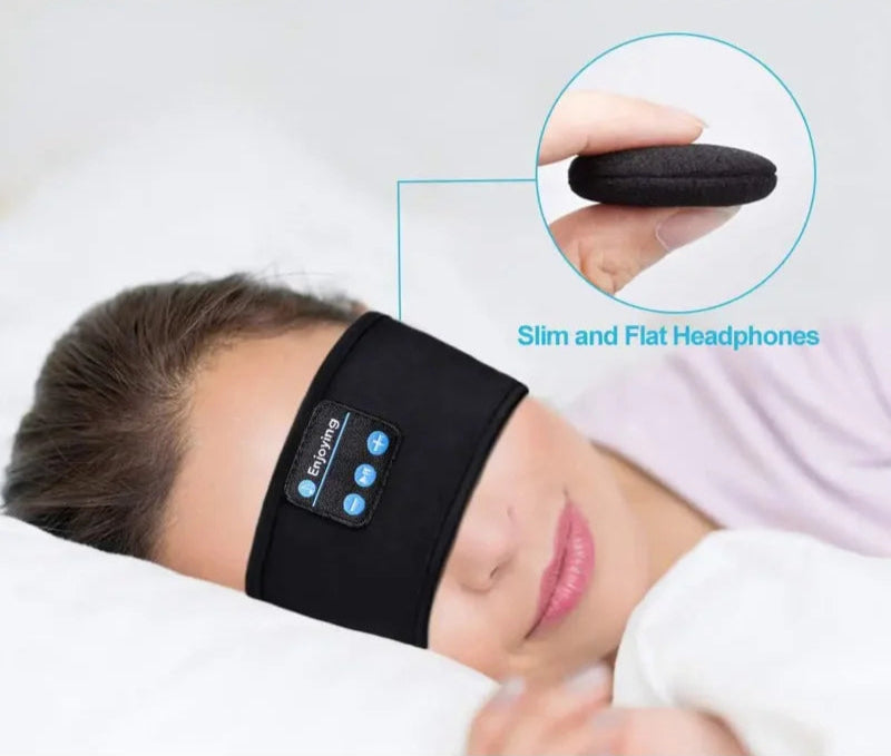 Antifaz Bluetooth con Auriculares Integrados – Duerme Mejor, en Casa o de Viaje